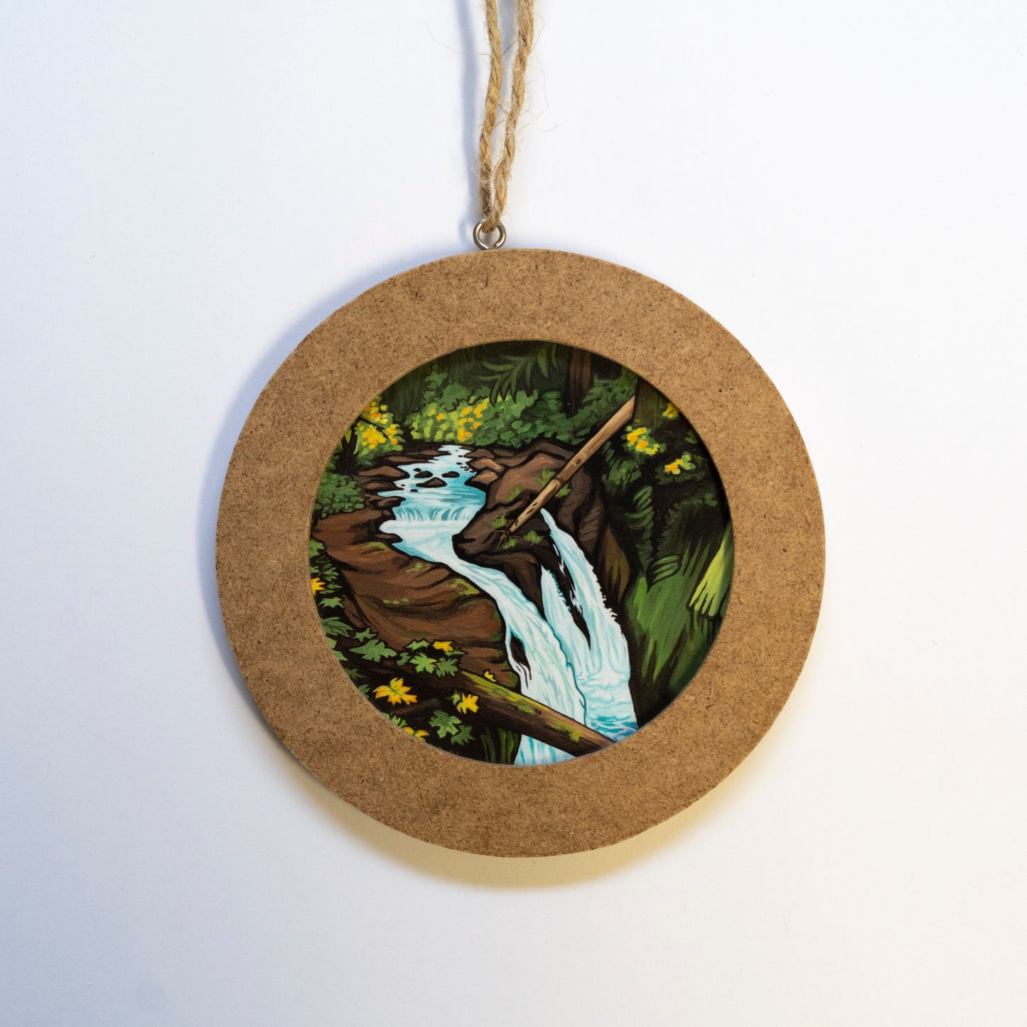 "Sol Duc Falls" Framed Ornament