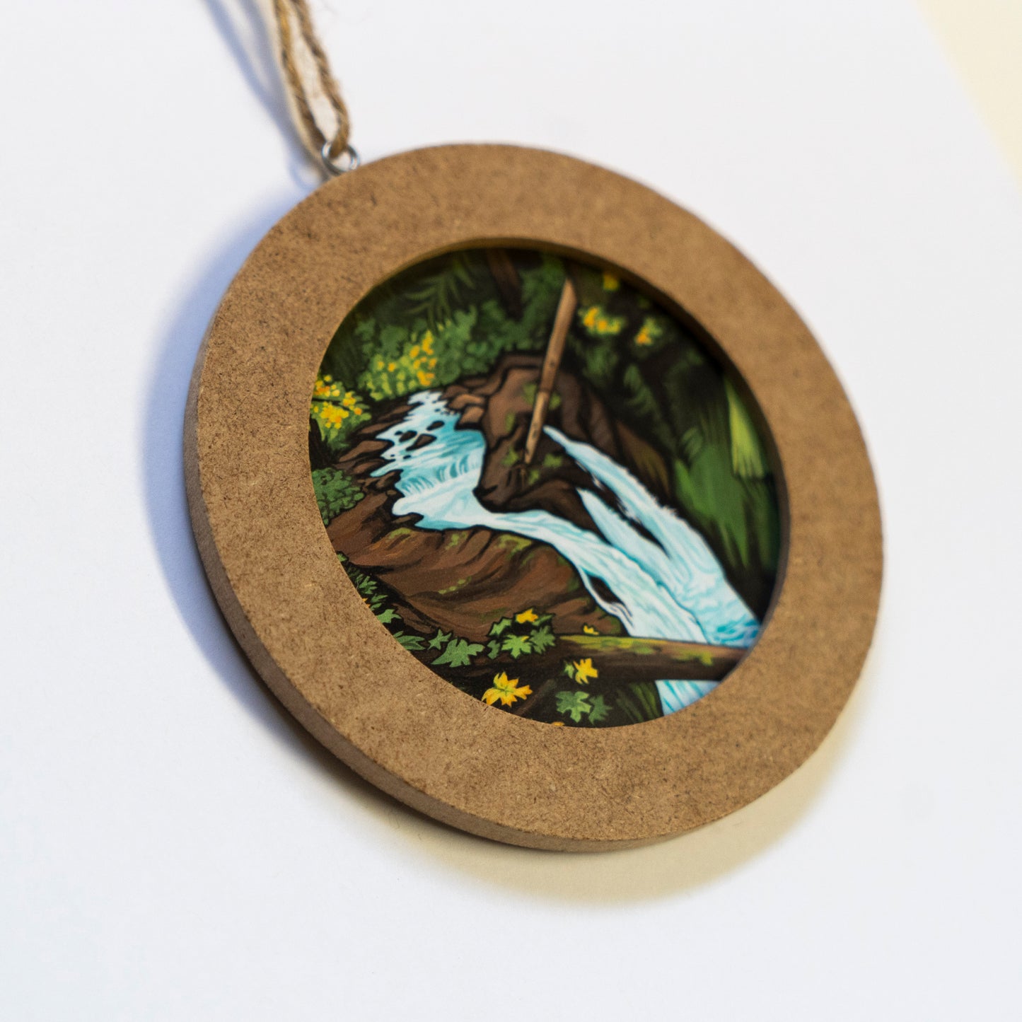 "Sol Duc Falls" Framed Ornament