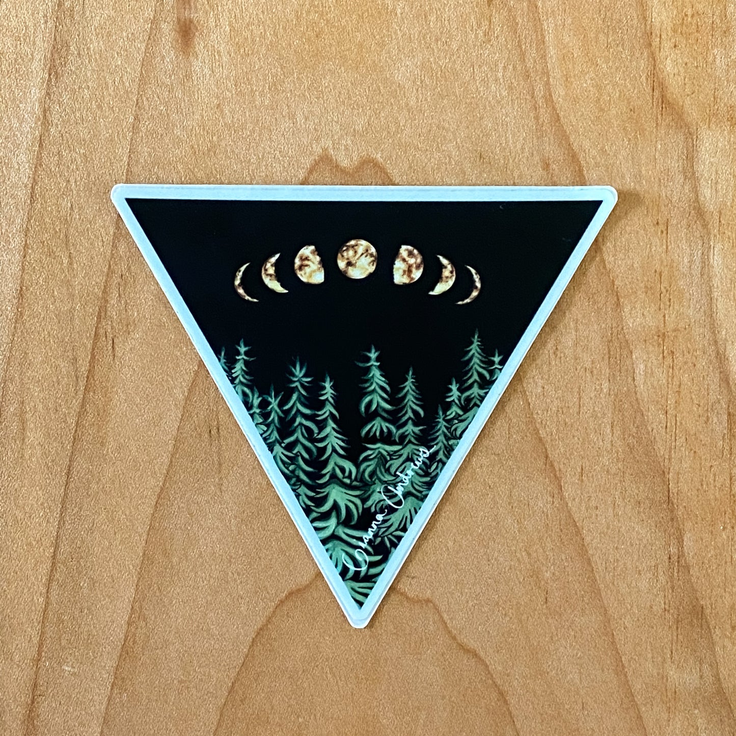Triangle Trees Sticker
