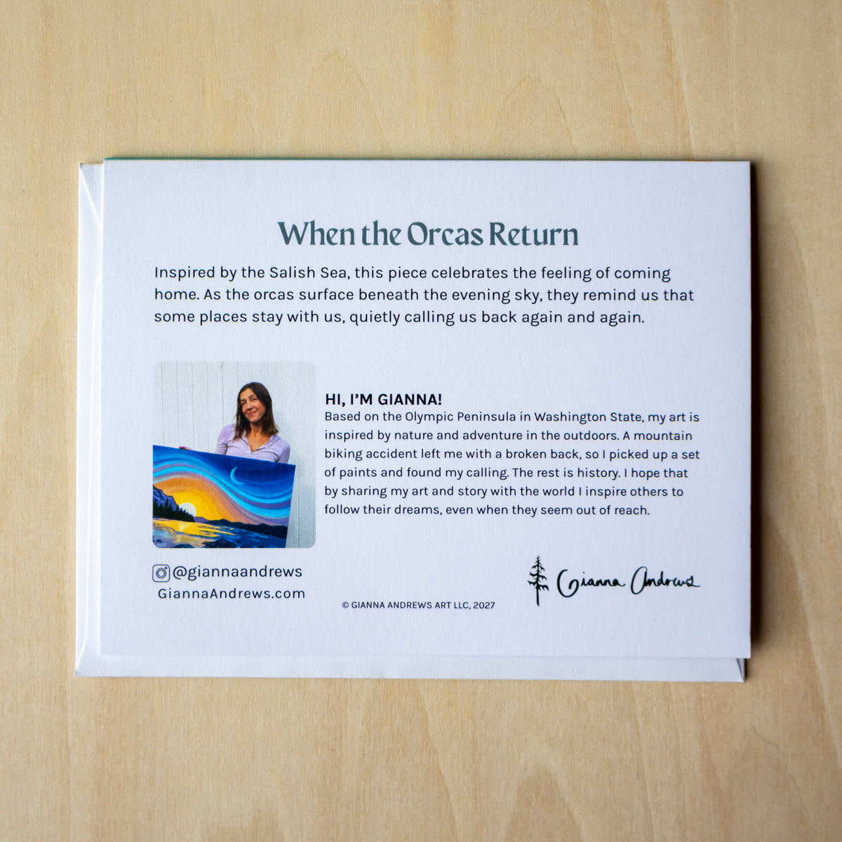 When the Orcas Return Greeting Card