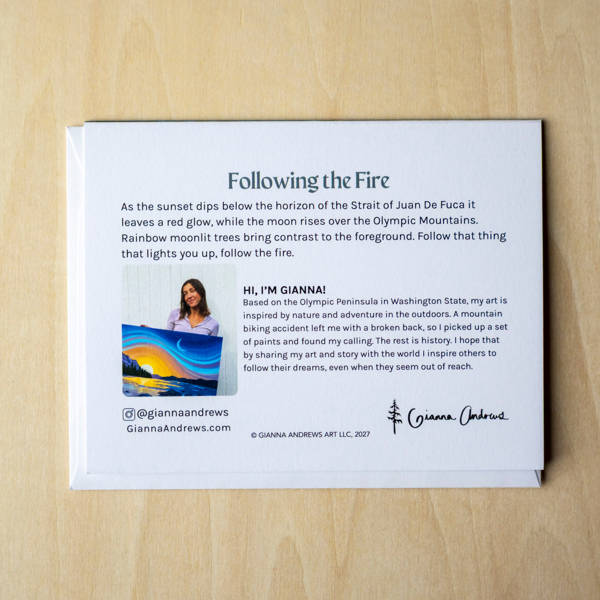 Following the Fire Greeting Card