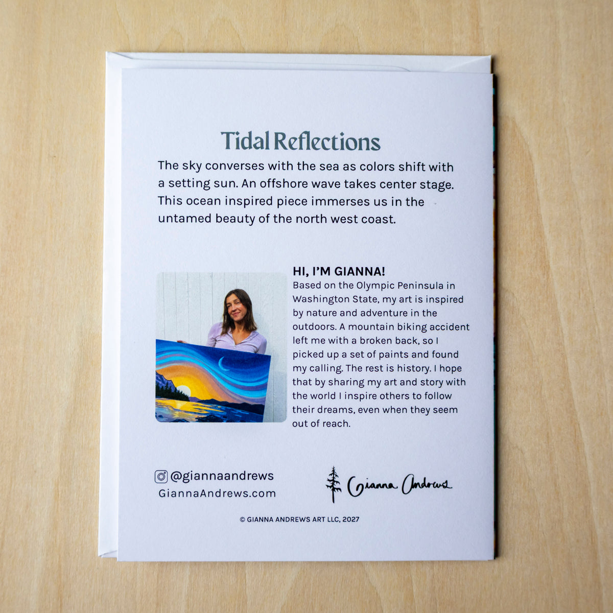 Tidal Reflections Greeting Card