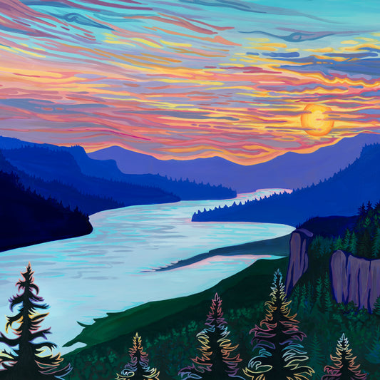 "Hood River Sunrise" Print