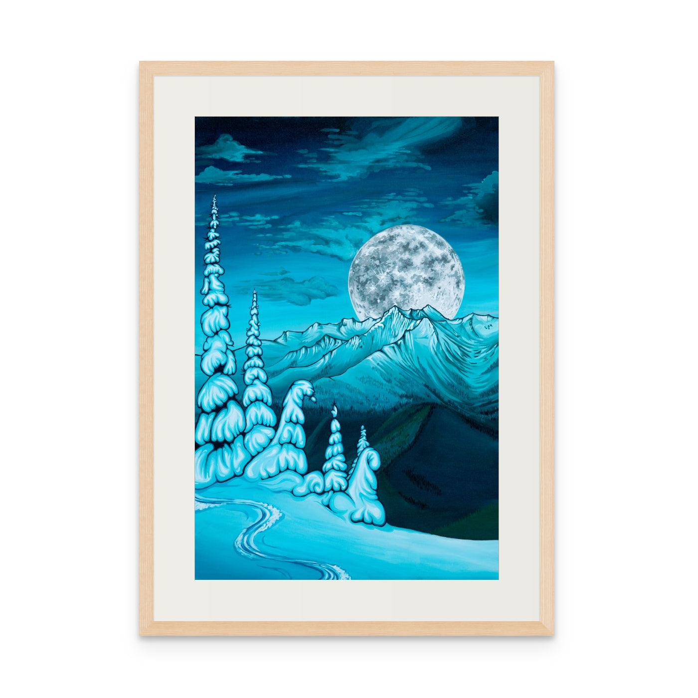 "Snow Moon" Print