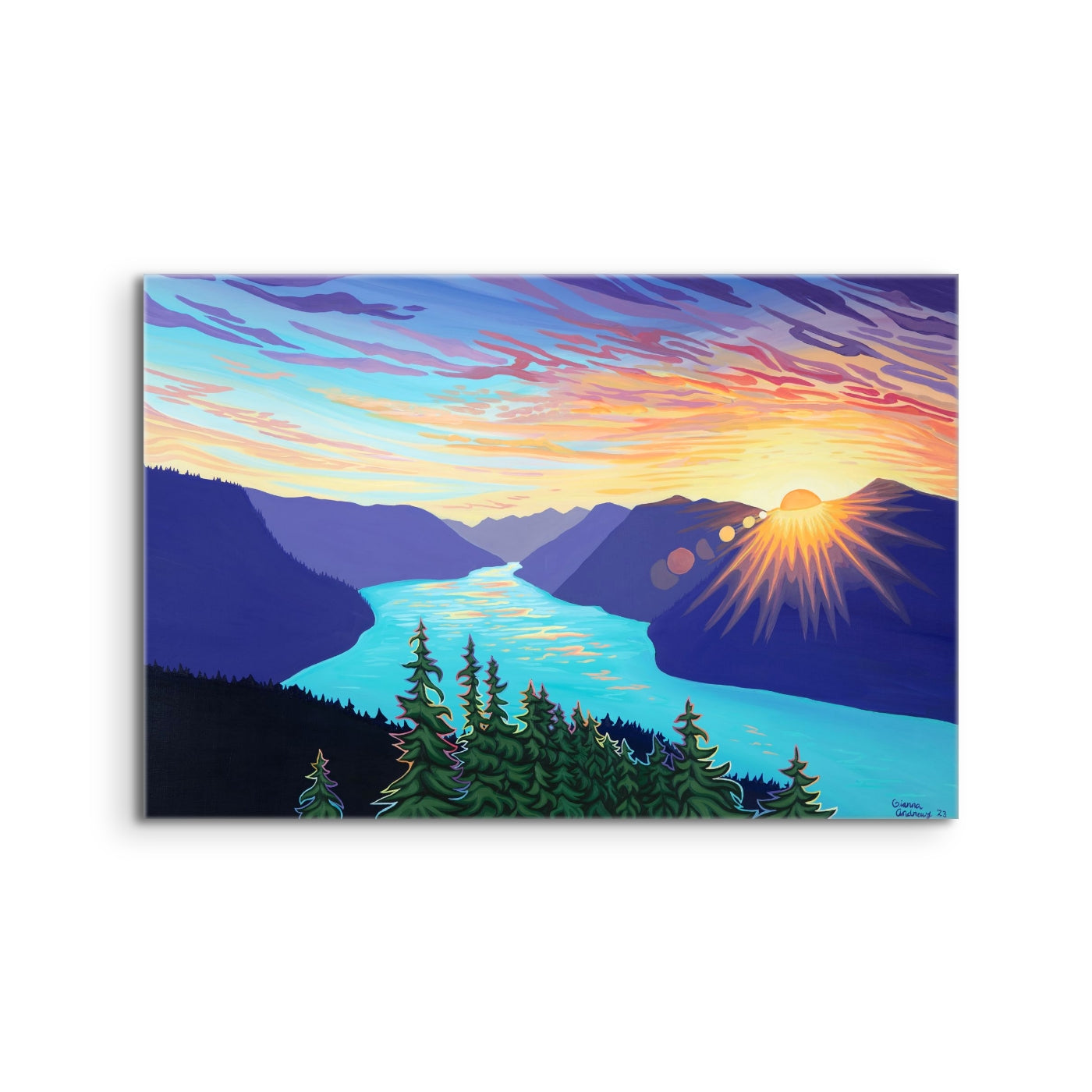 "Storm King Sunset" Print
