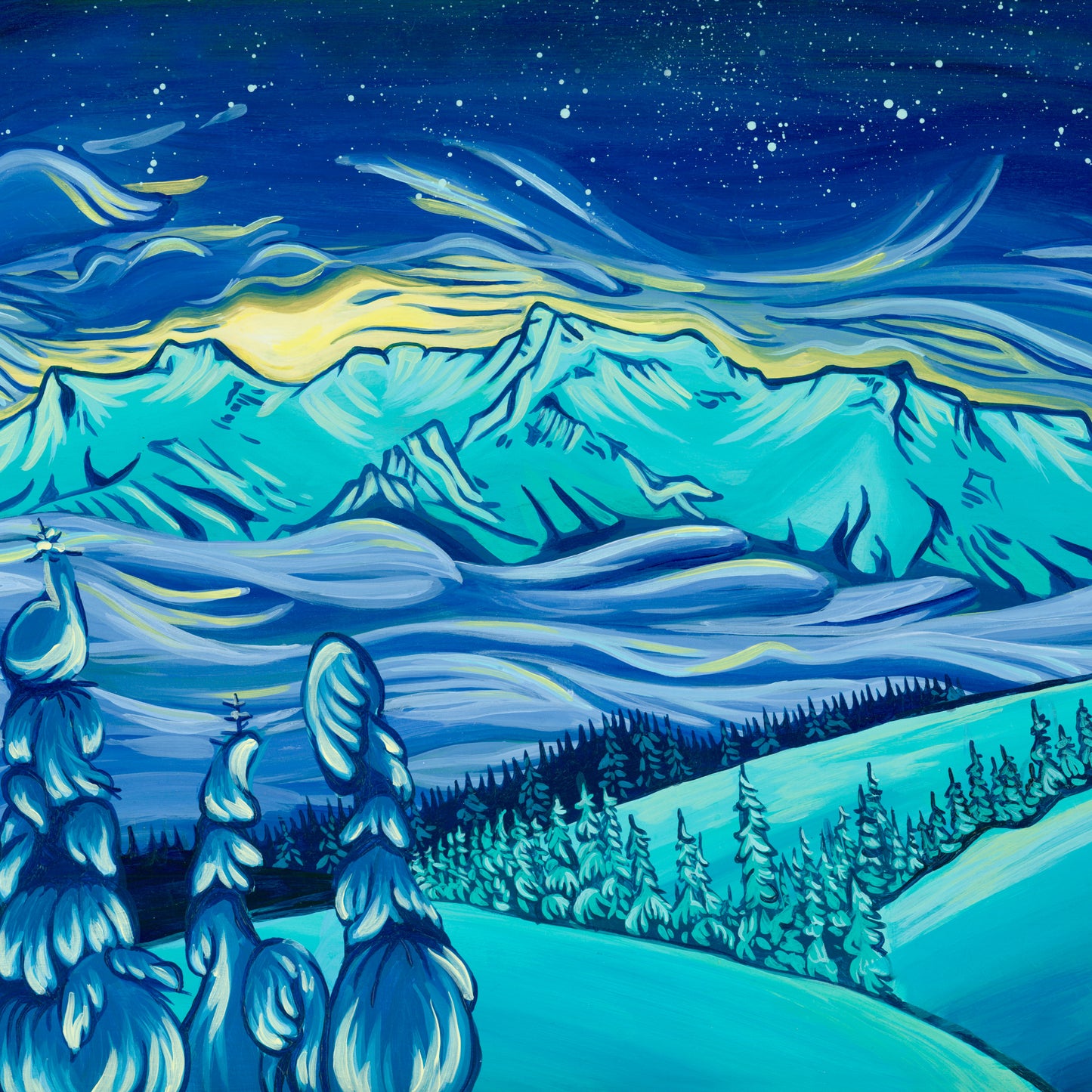 "Hurricane Ridge" Print