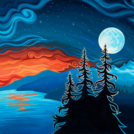 "Following the Fire" Print