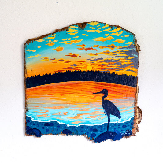 Blue Heron Sunset