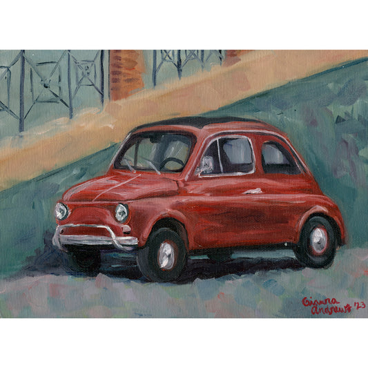 "Fiat 500" Limited Edition Print