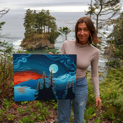 "Following the Fire" Print