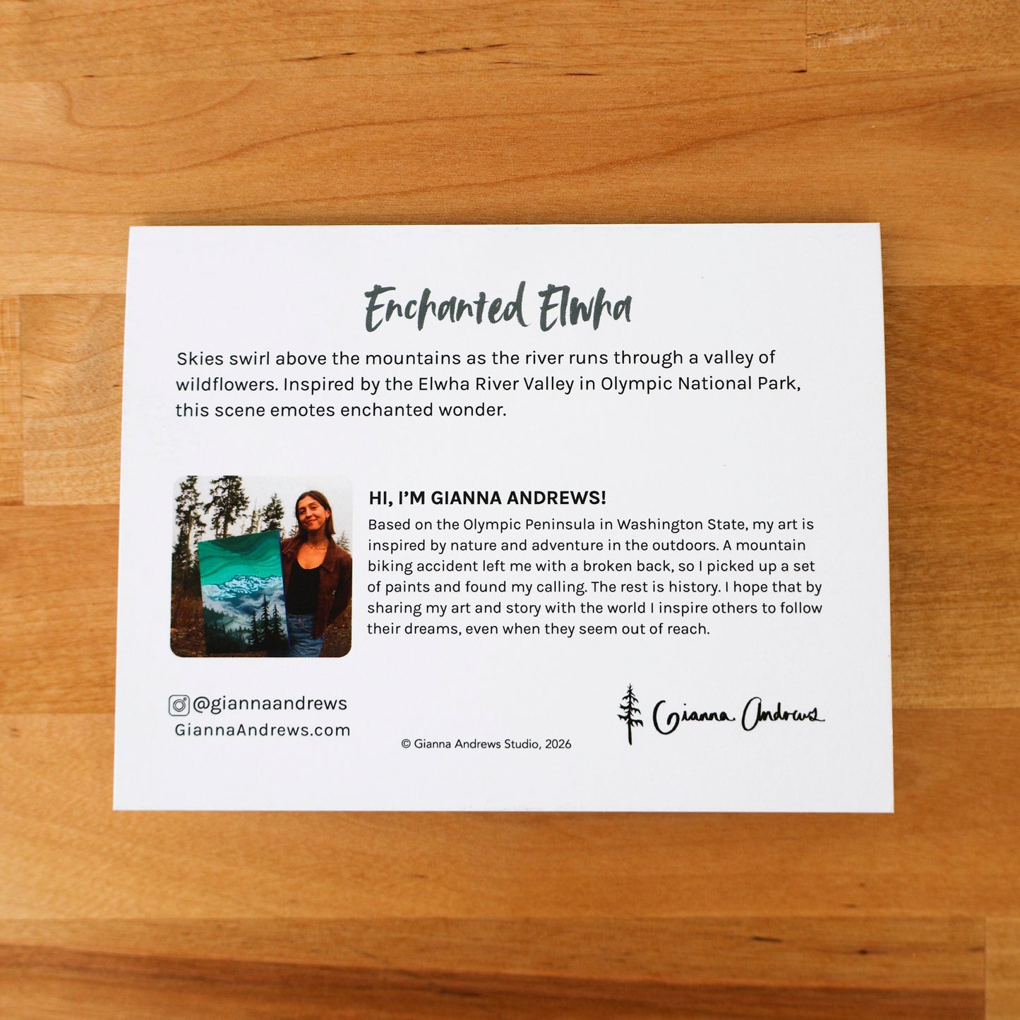 Enchanted Elwha Greeting Card