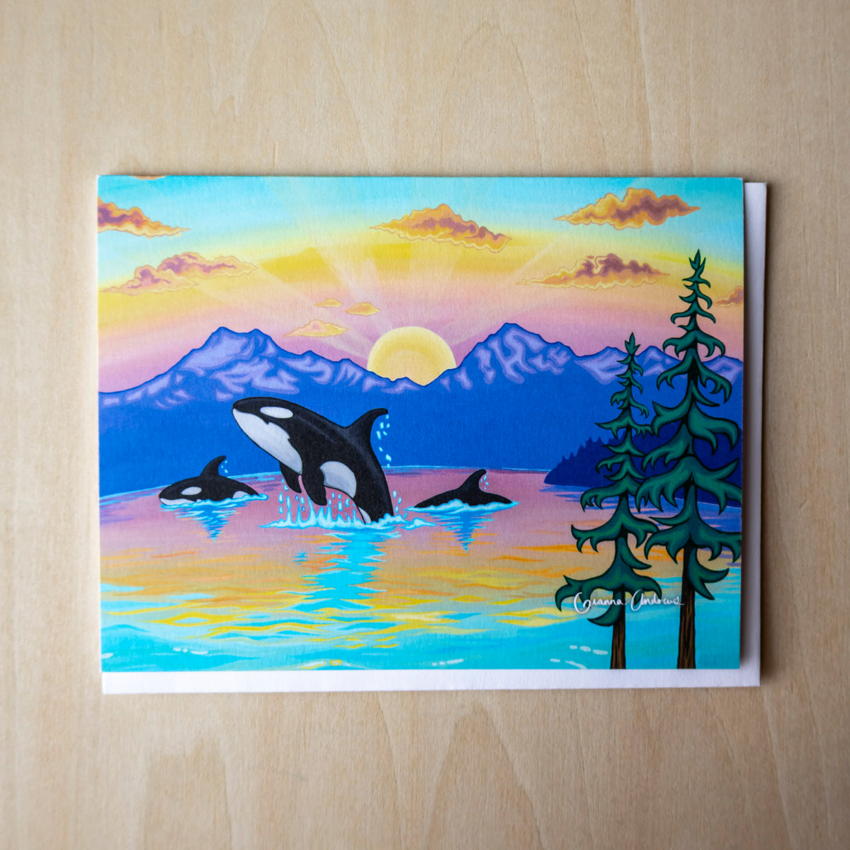 When the Orcas Return Greeting Card