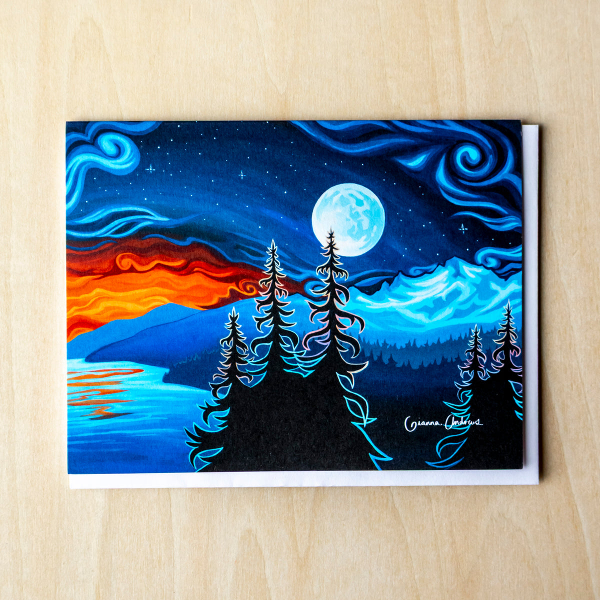 Following the Fire Greeting Card