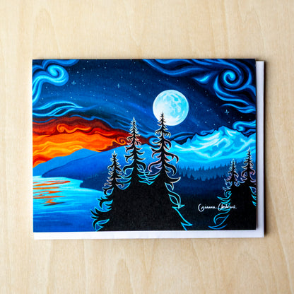 Following the Fire Greeting Card