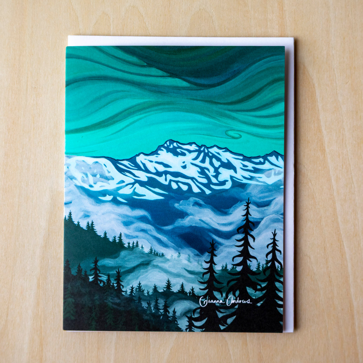 Misty Mountains Greeting Card