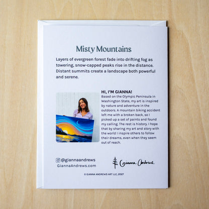 Misty Mountains Greeting Card