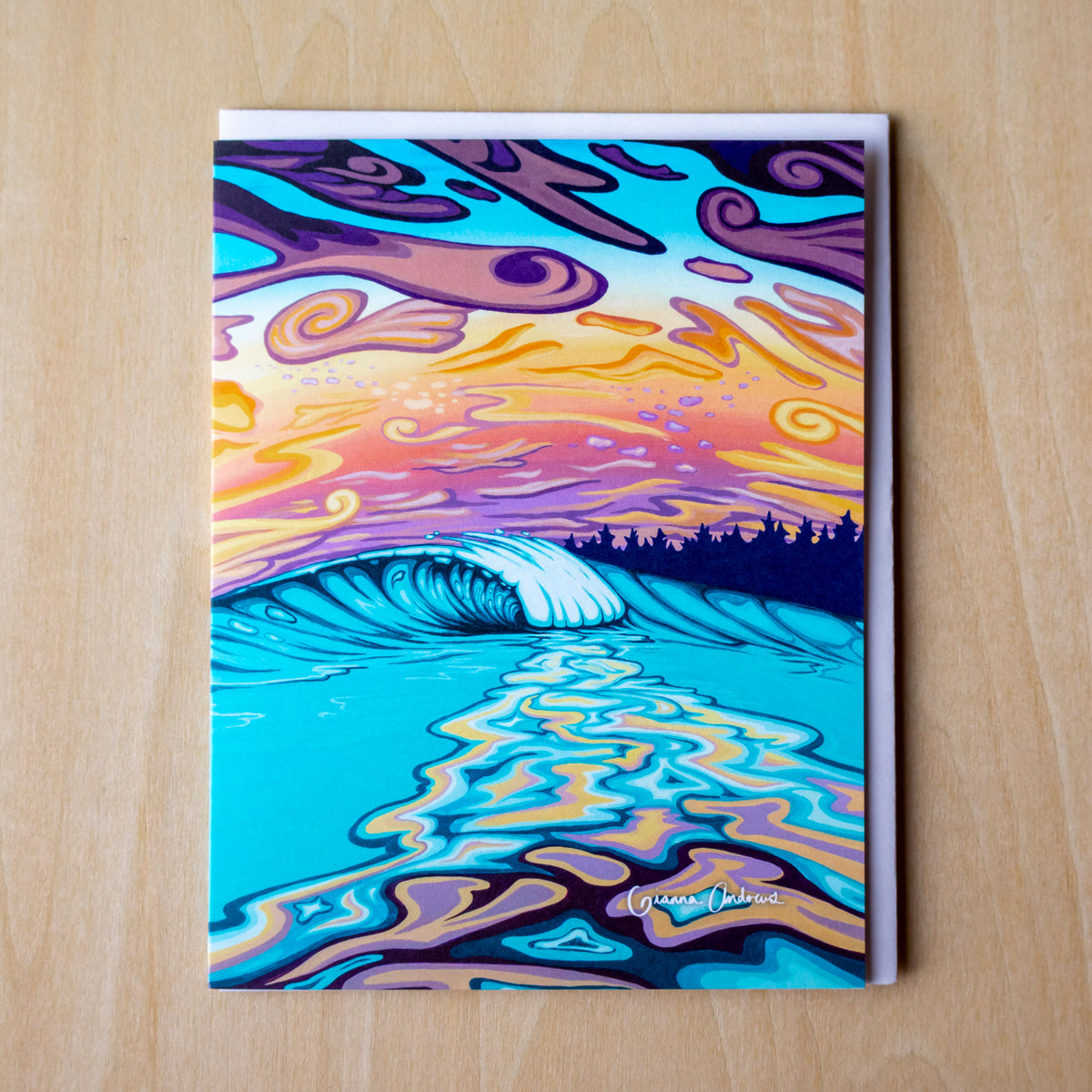 Tidal Reflections Greeting Card