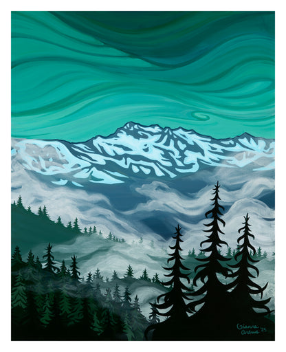 "Misty Mountains" Print
