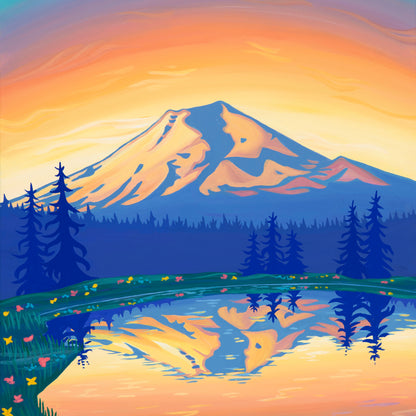 "Mount Bachelor Moment" Print