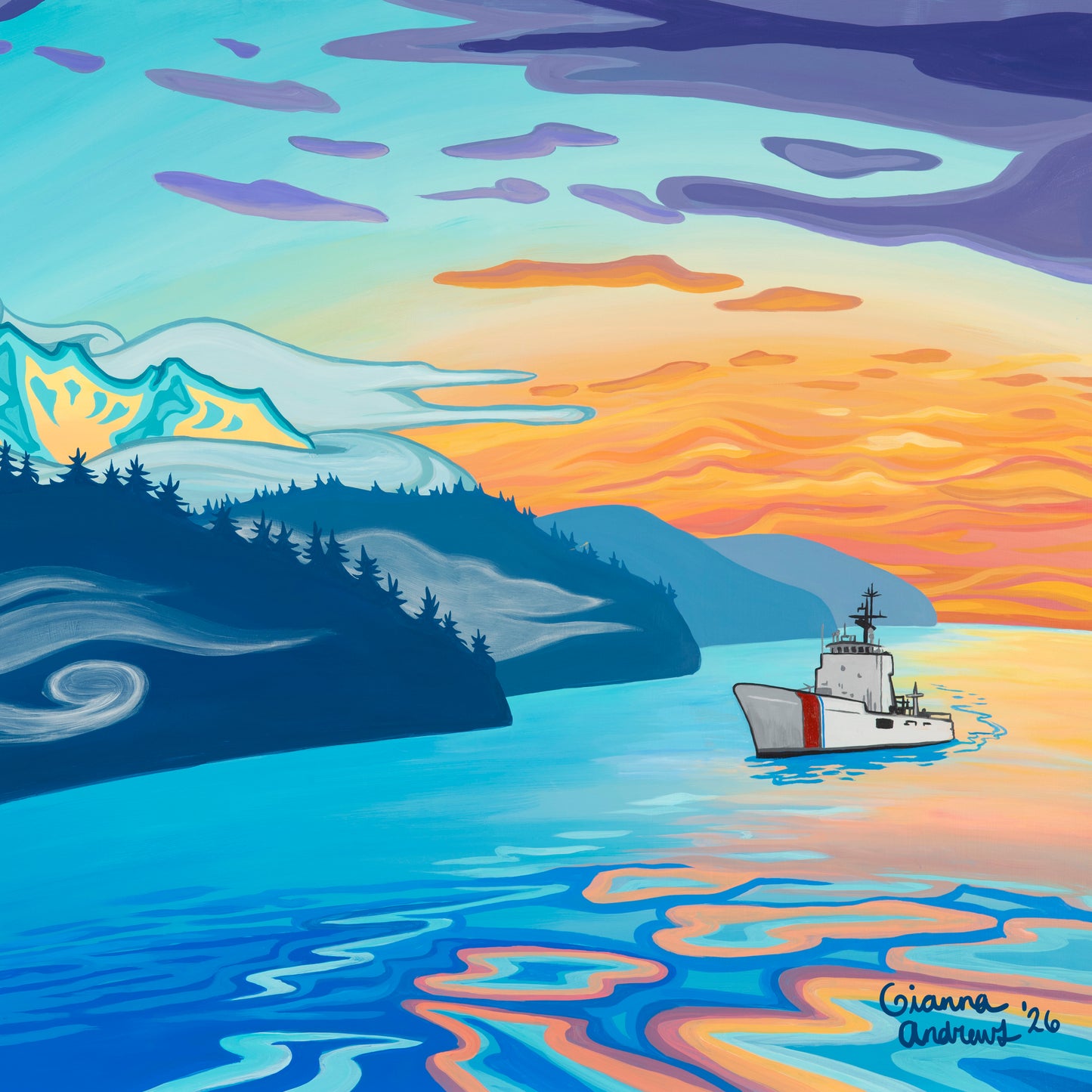 "Sunset Straits" Print